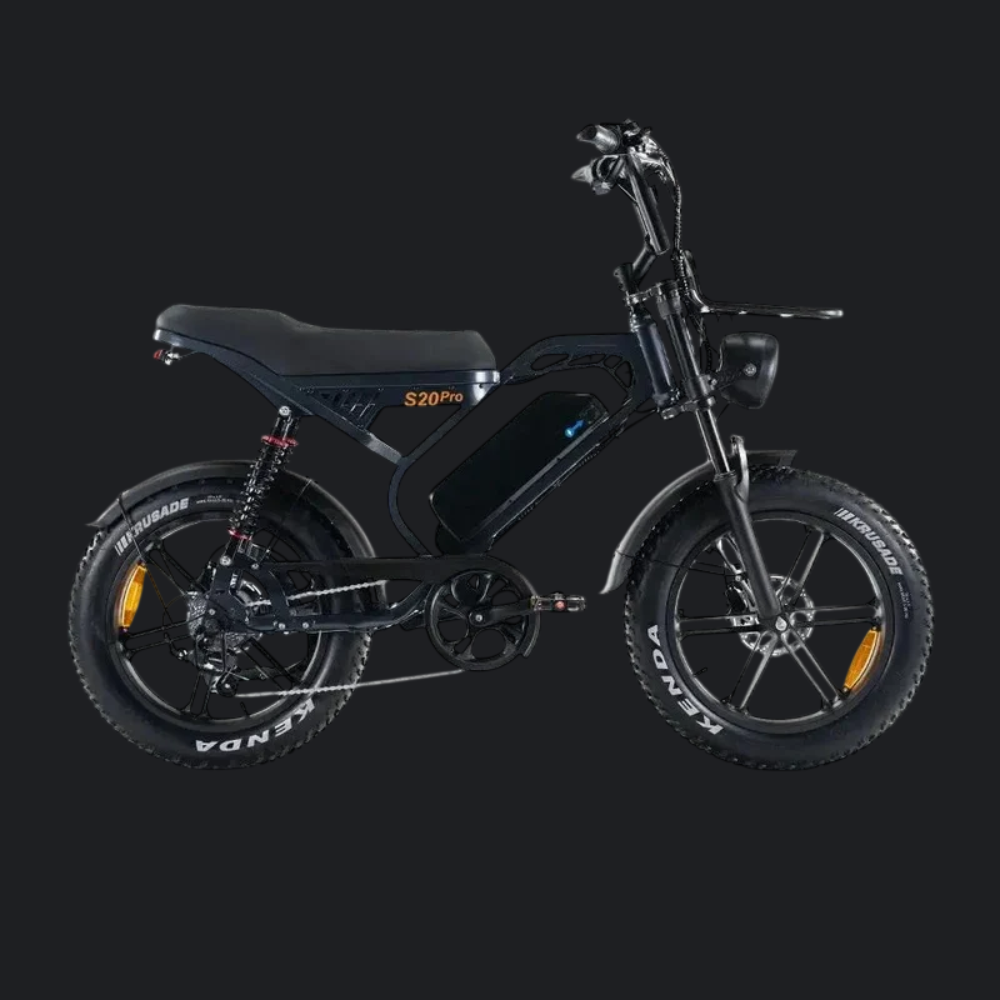 QMWHEEL S20 PRO - FATBIKE - DONKERGRIJS